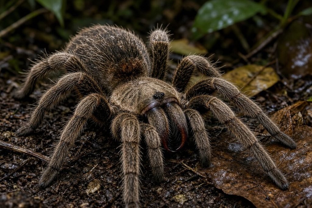 Aranha-golias-comedora-de-pássaros (Theraphosa blondi)
