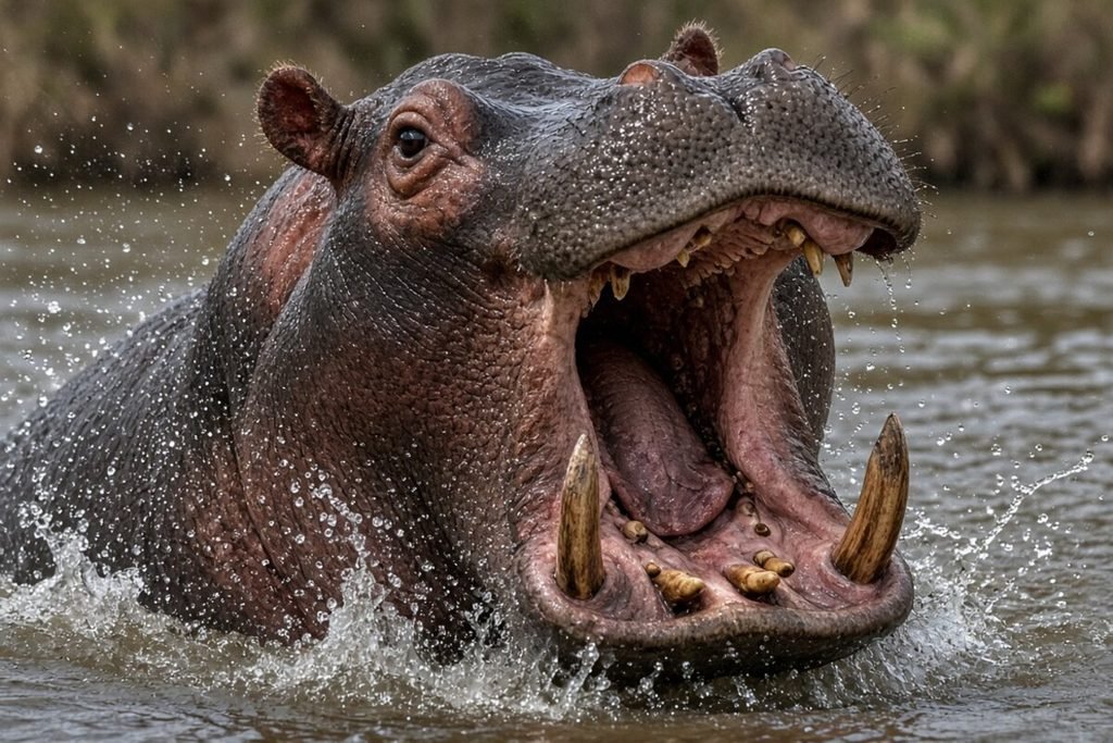 Hipopótamo (Hippopotamus amphibius)