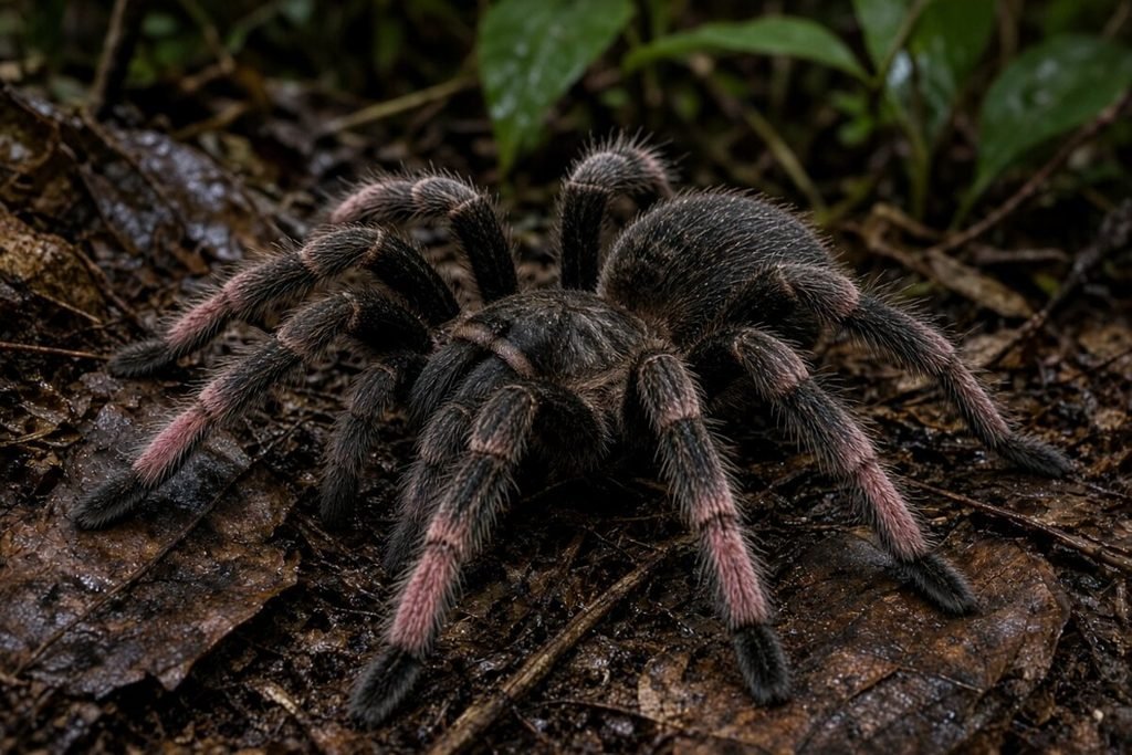 Golias-de-pés-rosados (Theraphosa apophysis)