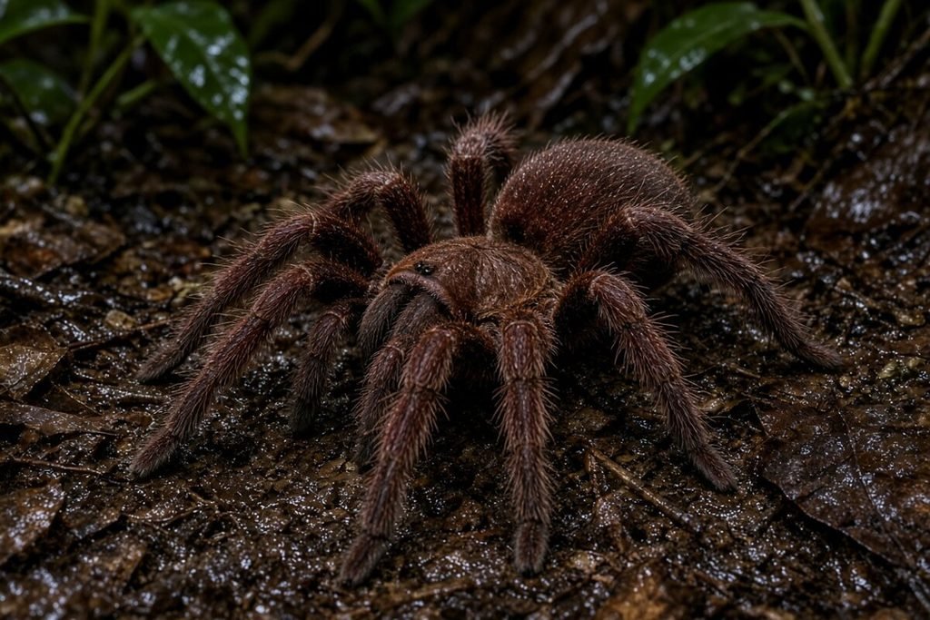 Golias-borgonha (Theraphosa stirmi)
