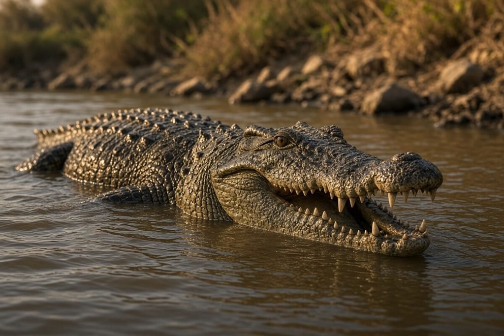 Crocodilo-do-Nilo (Crocodylus niloticus)