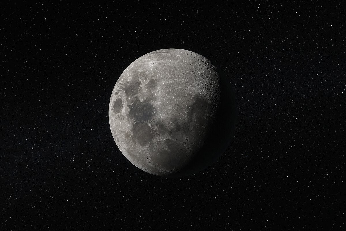 O que é a Lua: satélite natural da Terra visto do espaço