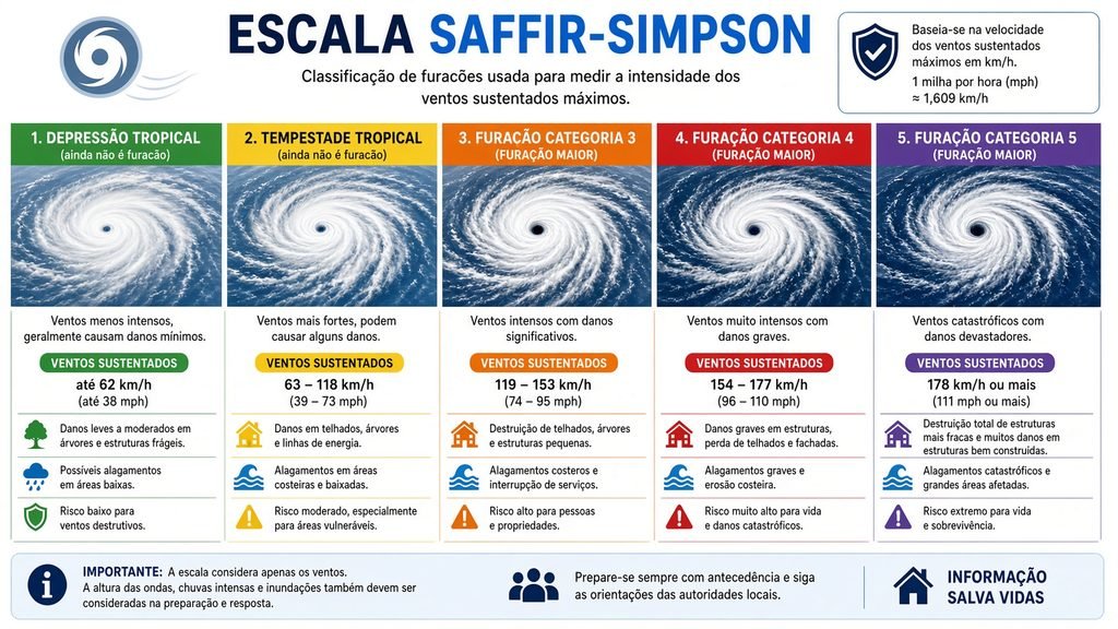 A escala Saffir-Simpson