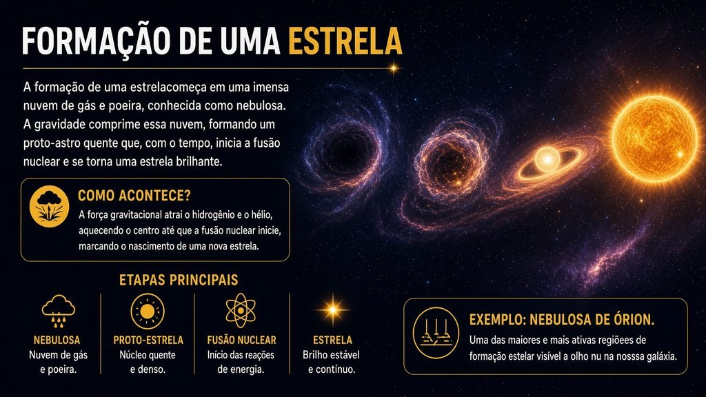 Como uma estrela se forma