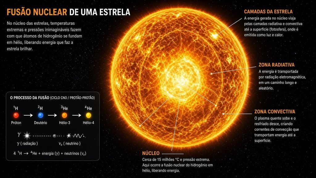 O que faz ela brilhar: fusão